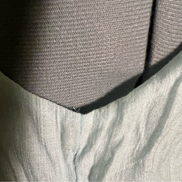 Ark & Co Babydoll Fairy Coquette Dress Chiffon Sheen Cutout Back Mini Sky Blue S - Picture 8 of 11